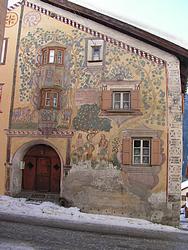 The Adam & Eve house in Ardez