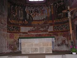 Altar in the 1200 year old church