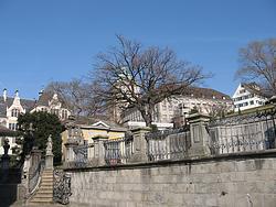 Looking up to the campus