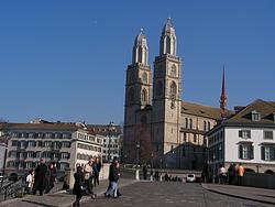 The Grossm&uuml;nster church