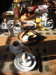 Traditional Swiss Sunday breakfast at Richard's