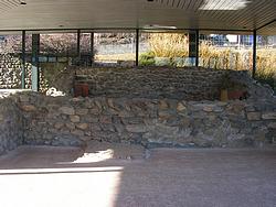 Foundation walls of a Roman villa in Sargans, about 2000 years old