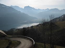 View from Amden to the mouth of the Linth River