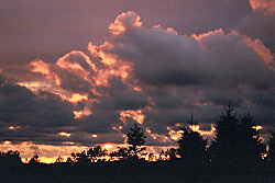 Sunset over Donny Brook Rd. 