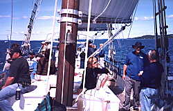 View from the bow