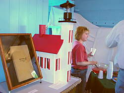 Lighthouse model and log book