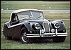 55 Jaguar XK140 DHC black front view.JPG