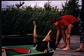 Kinder im Boot