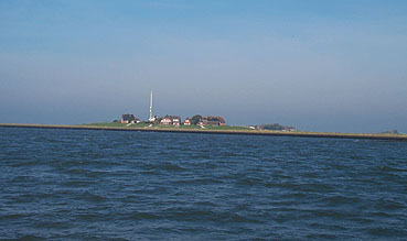 Hallig vom Boot
