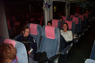 Heimreise im Zug