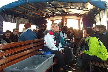 im Krabbenfangschiff