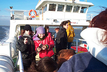 Es windet auf dem Schiff