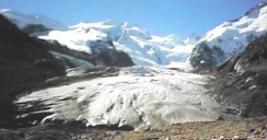 In den Eiszeiten war die Schweiz von Gletschern bedeckt