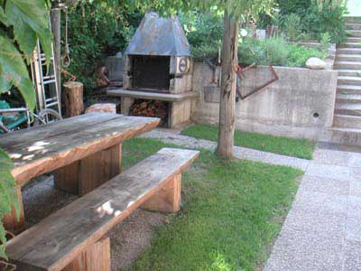 Pergola mit Grill