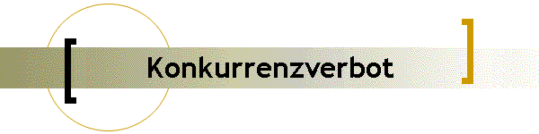 Konkurrenzverbot