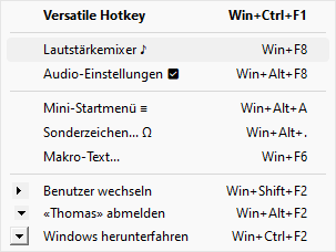 Versatile Hotkey - Taskbar