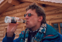 Oliver beim Wintersport