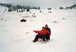 gemeinsam nach dem Wintersport