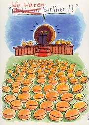 4 Ex-Berliner, zwei davon immer noch klebrig ...