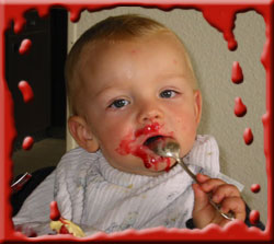 Nein, das ist KEIN Blut sondern Gr&uuml;tze!