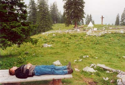 Oliver im Mittelpunkt der Schweiz