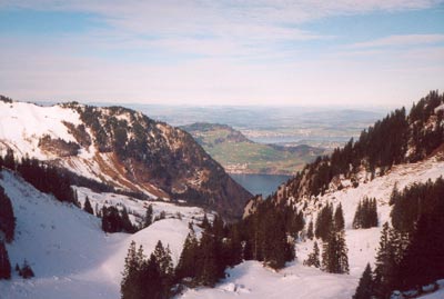 Blick von Klewenalp ins Mittelland