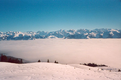 auch der Nebel hat seine guten Seiten - wenn man sich dar&uuml;ber befindet ...