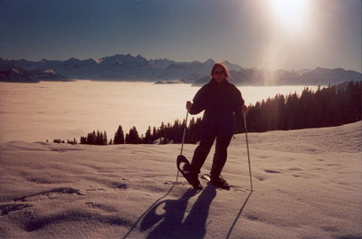 Tina - diesmal im Schneeschuhrausch ...