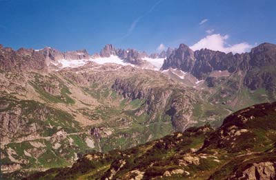 Wanderung am Steingletscher