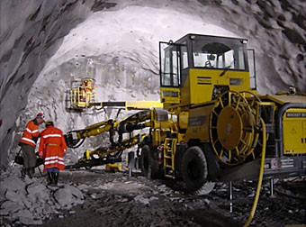 Tunnelbau bei Faido