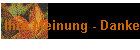 Ihre Meinung - Danke
