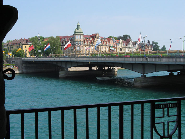 Konstanz-Blick vom Rheintor zur Seestrasse